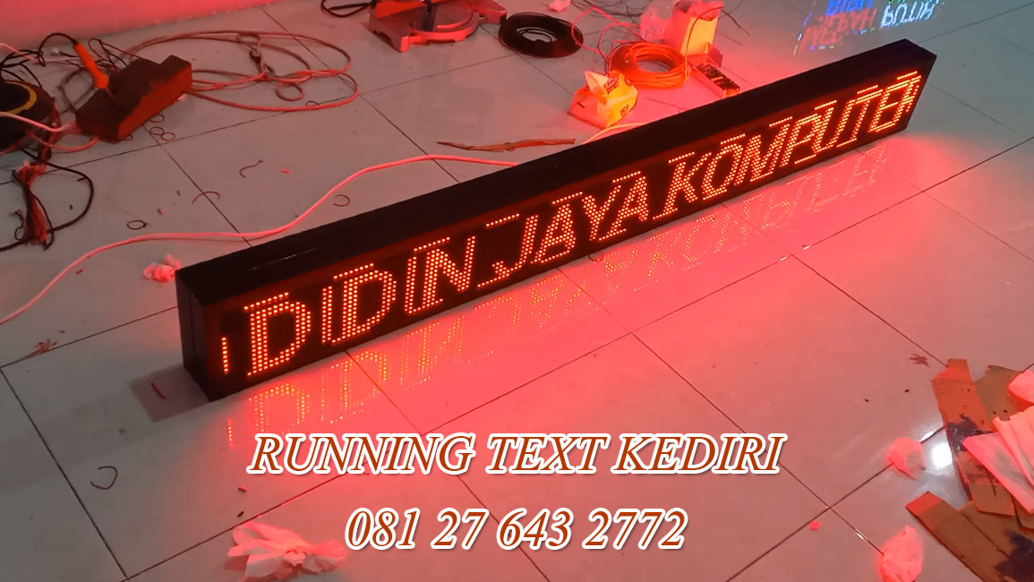 <p>Running text led berkualitas tinggi dan terbaik saat ini dapat digunakan menggunakan media HP dengan ukuran 20x196cm berwarna merah dan dapat di akses untuk semua orang. Mudah dan cepat sehingga sangat rekomendasi untuk anda.</p>